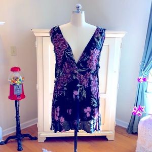 Free People Floral Tunic Top